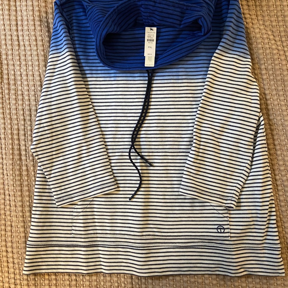 NWT Talbots cowl neck sweatshirt size PXL